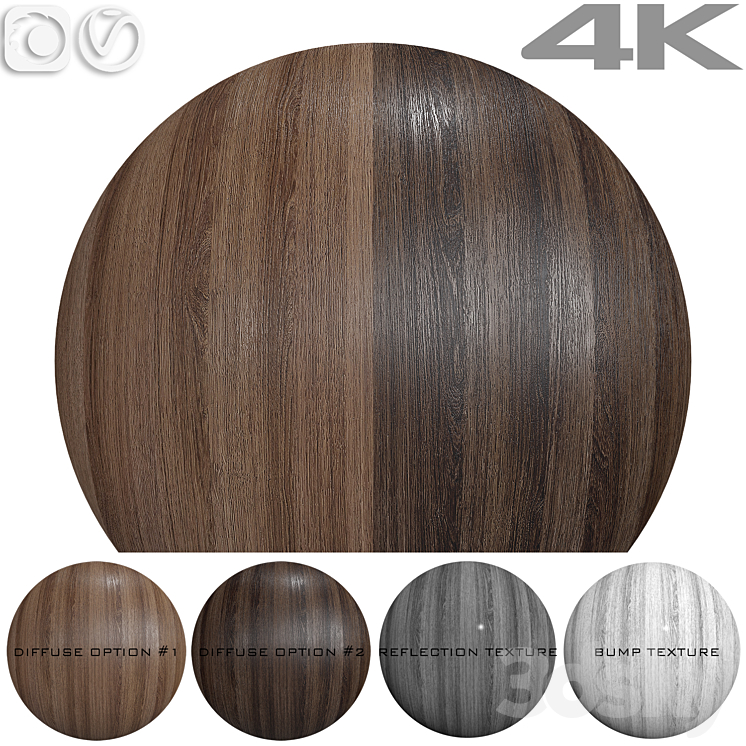 Seamless texture – Oak 3DS Max Model - thumbnail 3