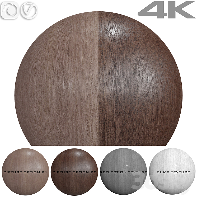 Seamless texture – Oak 3DS Max Model - thumbnail 1