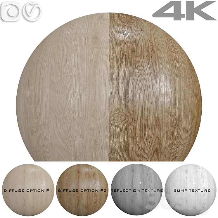 Seamless texture – Oak 3DS Max Model - thumbnail 1