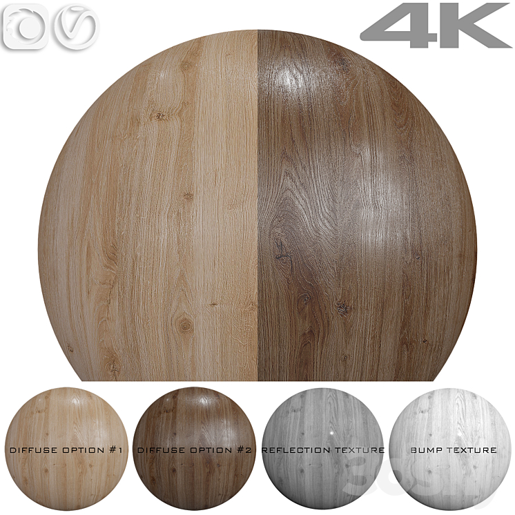 Seamless texture – Oak 3DS Max Model - thumbnail 1