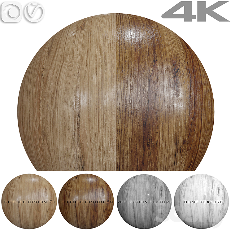 Seamless texture – Oak 3DS Max Model - thumbnail 1