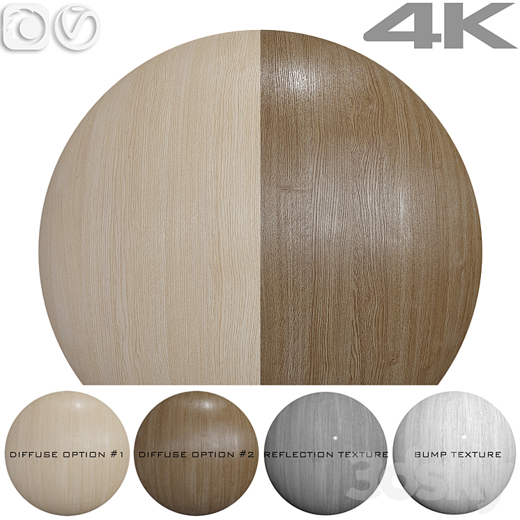 Seamless texture – Oak 3DS Max Model - thumbnail 1