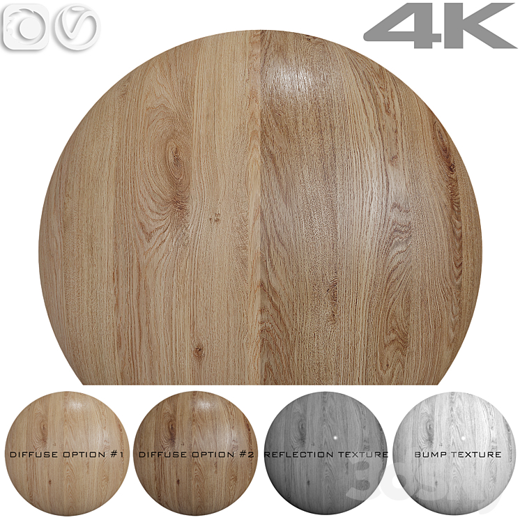 Seamless texture – Oak 3DS Max Model - thumbnail 1