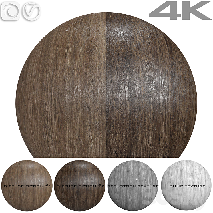 Seamless texture – Oak 3DS Max - thumbnail 1