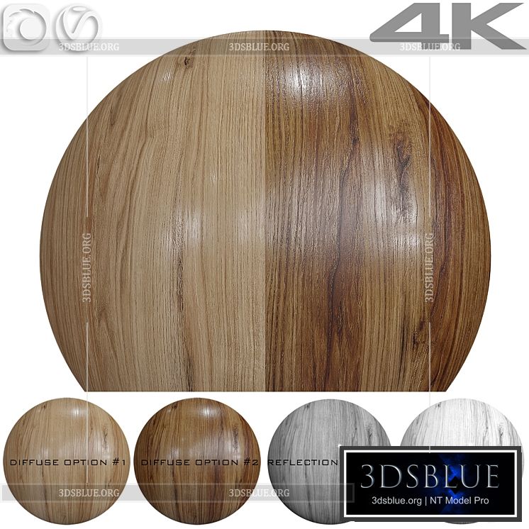 Seamless texture – Oak 3DS Max - thumbnail 3