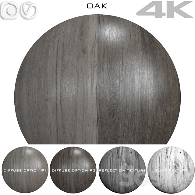 Seamless texture – Oak 6 3ds Max - thumbnail 1