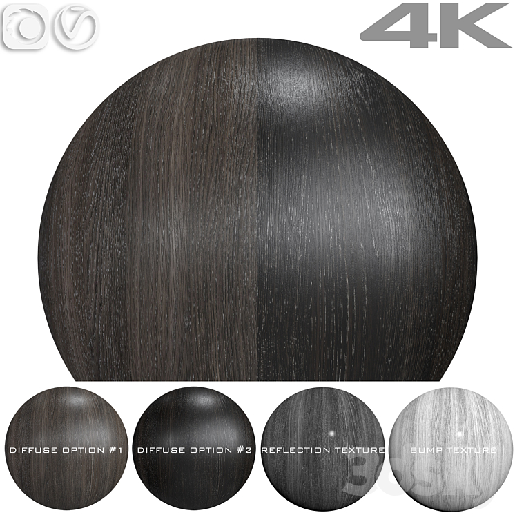 Seamless textures – OAK 3DS Max Model - thumbnail 1