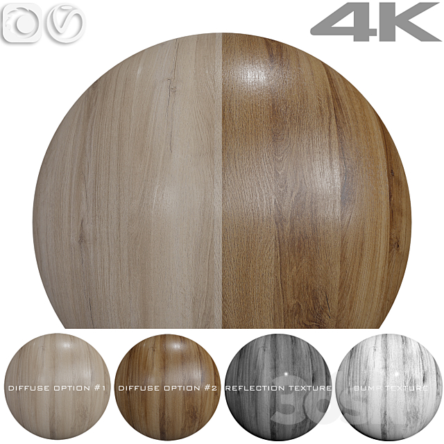 Seamless textures – OAK 3ds Max - thumbnail 1