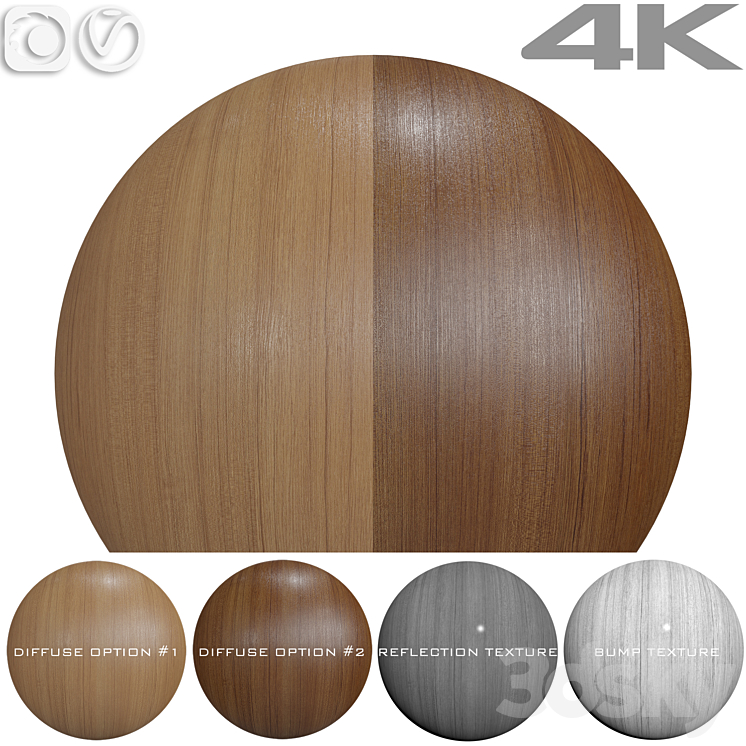 Seamless textures – TEAK 3DS Max Model - thumbnail 1