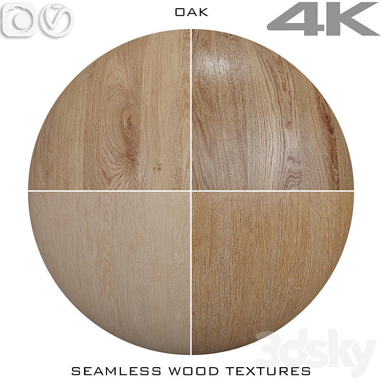 Seamless wood texture – Oak ?4 3DS Max - thumbnail 1