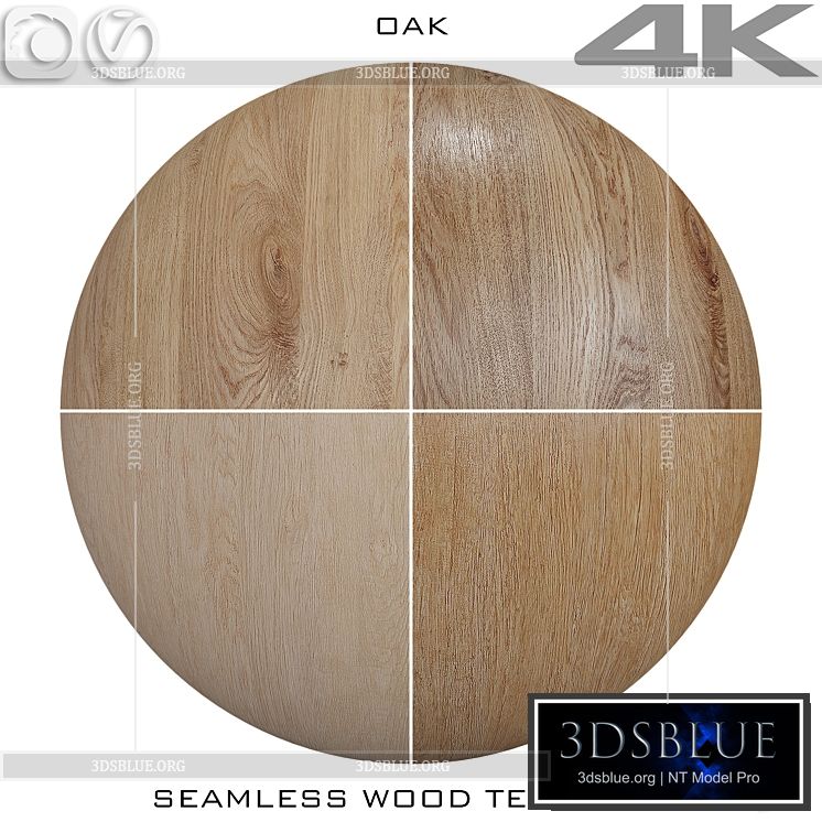 Seamless wood texture – Oak ?4 3DS Max - thumbnail 3