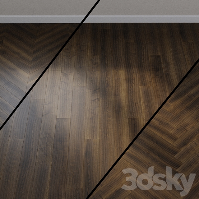 Ter Hurne Unique Parquet Board Unique Oak Aged Brown N06 1101013015 3ds Max - thumbnail 1