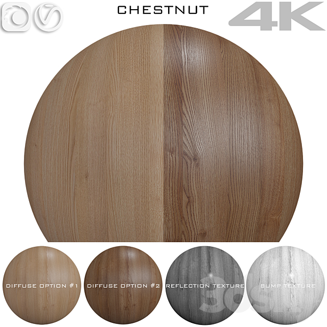 Texture Chestnut №2 3ds Max - thumbnail 1