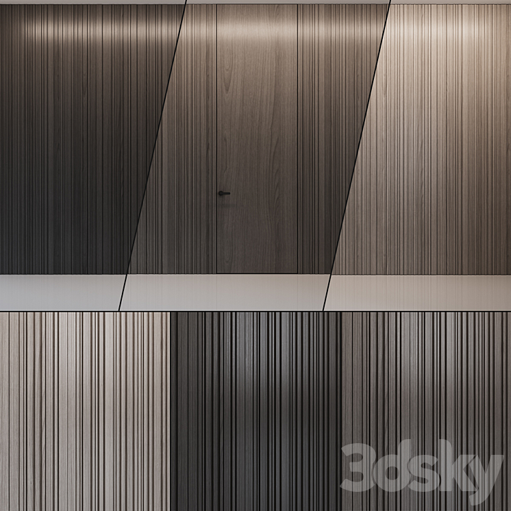 Wall Panel 06 Muzafarov Collection 3DS Max Model - thumbnail 1