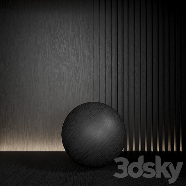 Wood material is seamless. Dark. ebony. 3DSMax File - thumbnail 1