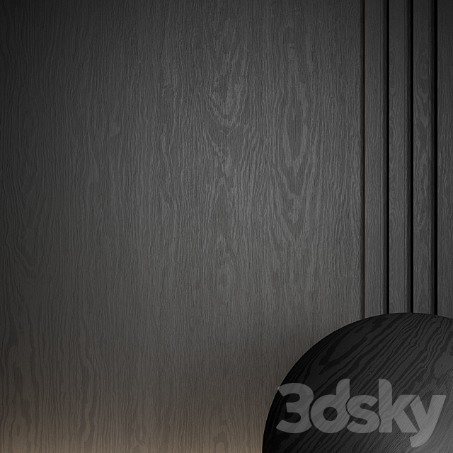 Wood material is seamless. Dark. ebony. 3DSMax File - thumbnail 3