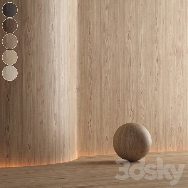 Wood material Oak 001 (Seamless texture) 3ds Max - thumbnail 1