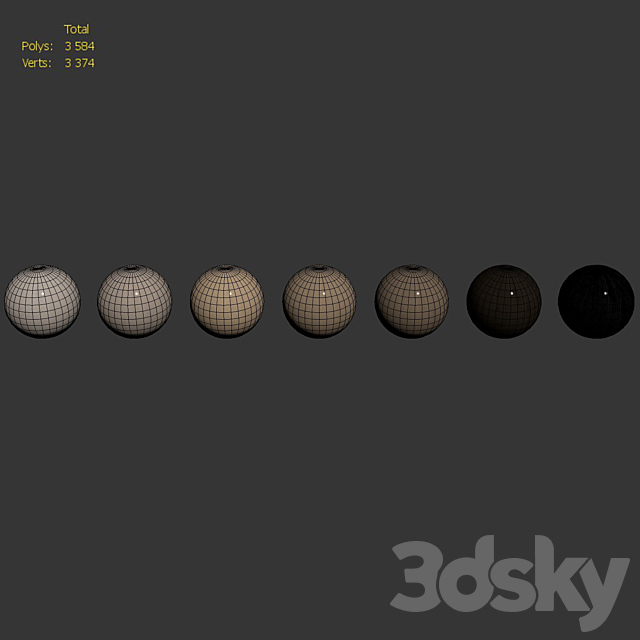 Wood materials Oak – 7 colors – set 01 3DS Max Model - thumbnail 7