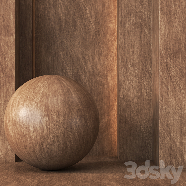 Wood Texture 4K – Seamless – 2 Colors 3DS Max Model - thumbnail 1