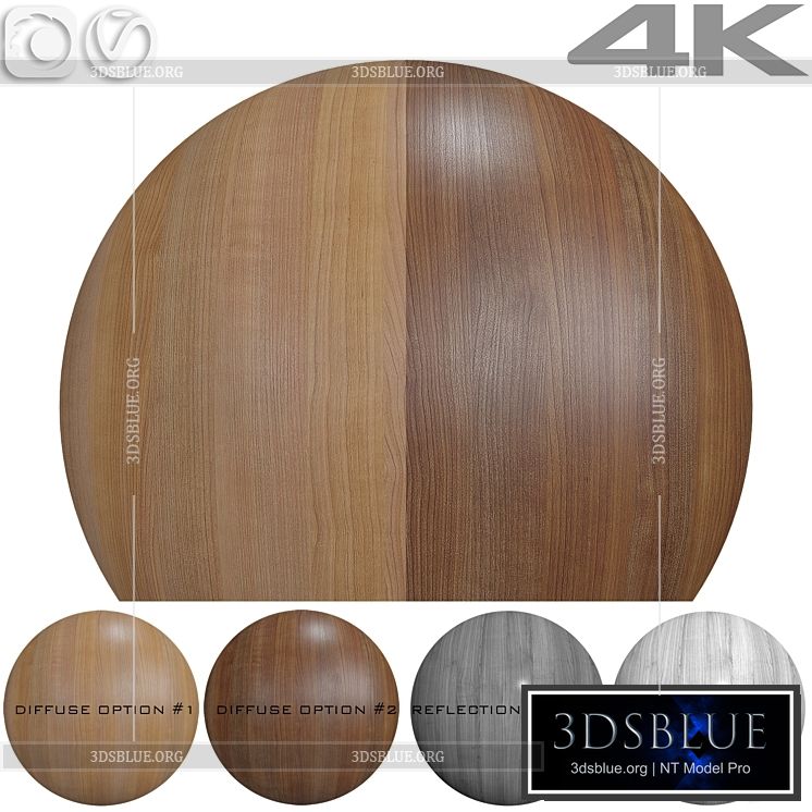 Wood texture – Cherry 3DS Max - thumbnail 3