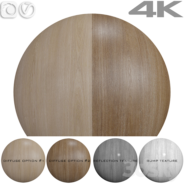 Wood texture – Oak ?15 3DS Max - thumbnail 1