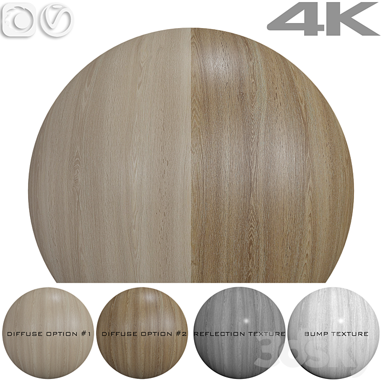 Wood texture – Oak №5 3DS Max Model - thumbnail 3