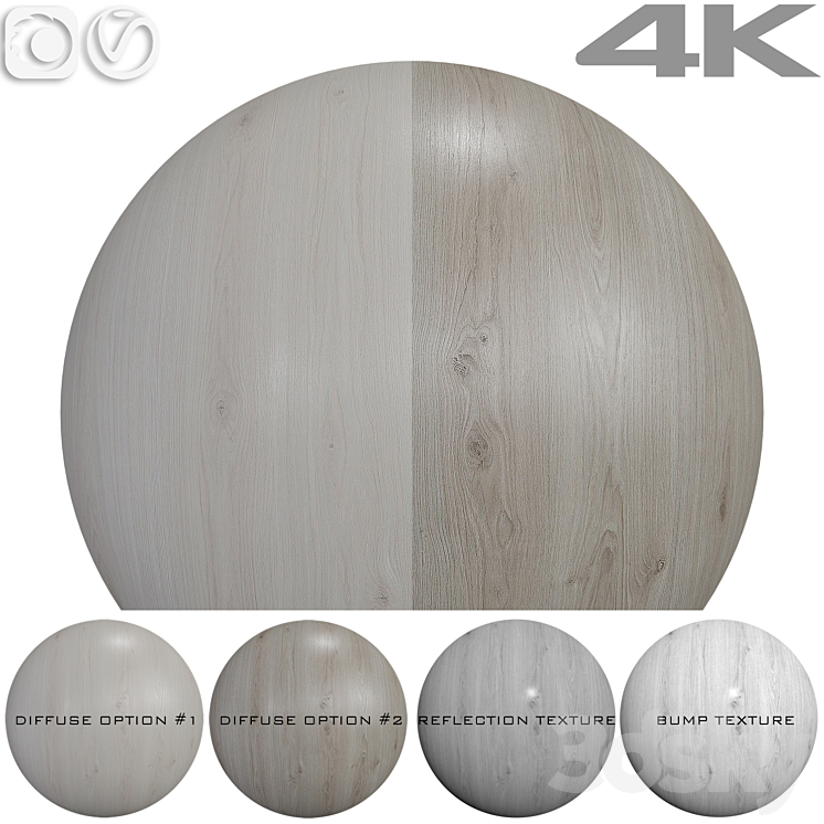 Wood texture – Oak No. 8 3DS Max Model - thumbnail 1