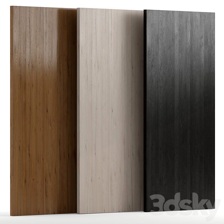 Wood_1 with 3 materials 3DS Max - thumbnail 1