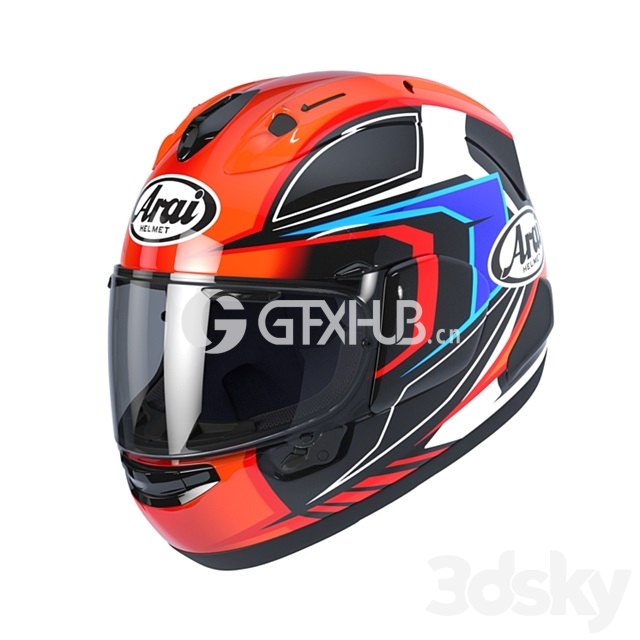 ARAI RX 7V MAZE RED – 3349 - thumbnail 1