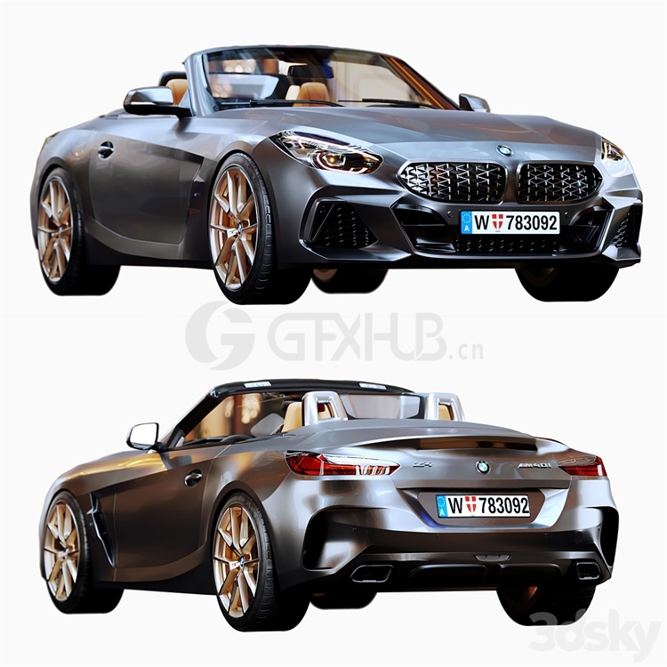 BMW Z4 M40I Roadster HQ Interior – 3364 - thumbnail 1