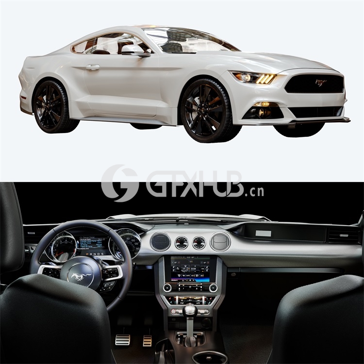 Ford Mustang GT white – 3412 - thumbnail 1