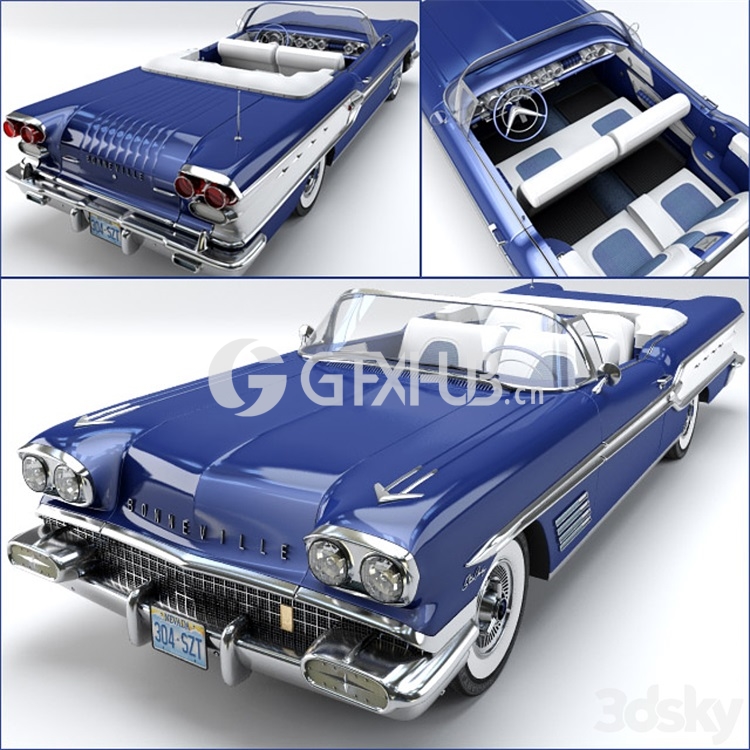 Pontiac Bonneville1958 – 3531 - thumbnail 1