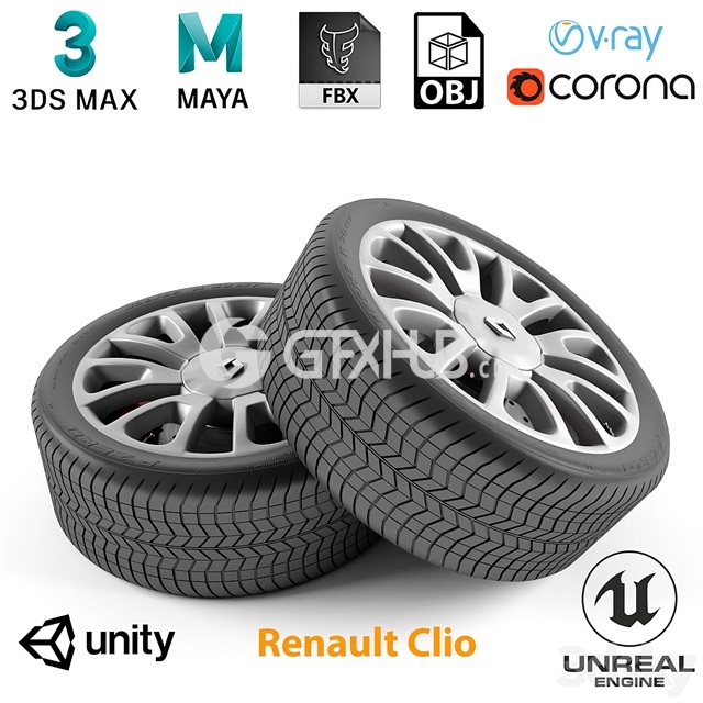 Renault_Clio_Wheel – 3546 - thumbnail 1