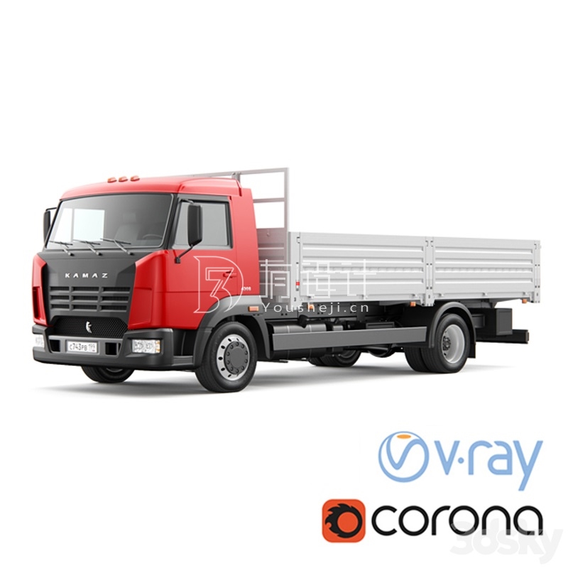 Truck_KAMAZ_4308 – 3573 - thumbnail 1