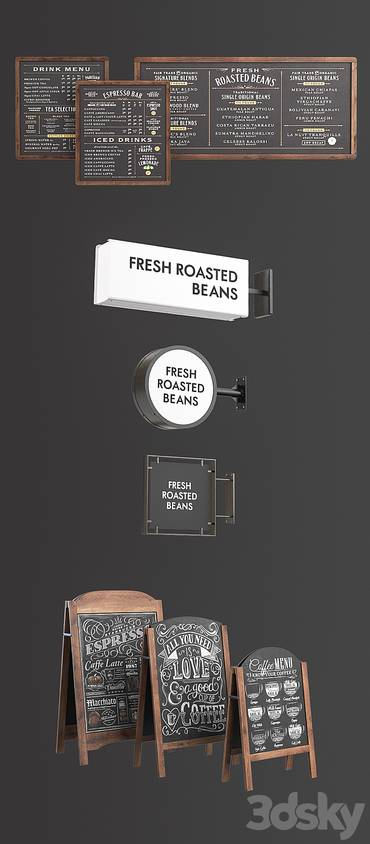 Advertising cafe 3DS Max - thumbnail 2