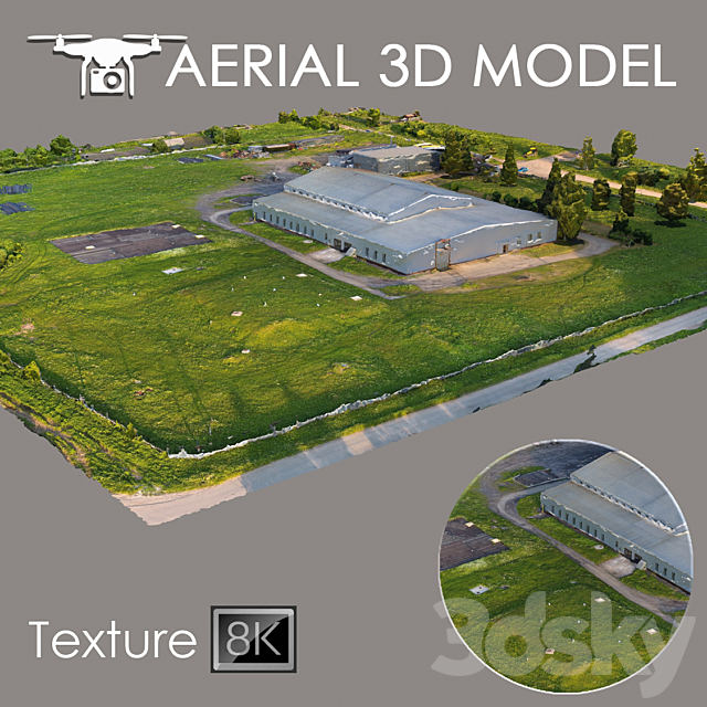 Aerial scan 17 3ds Max - thumbnail 1