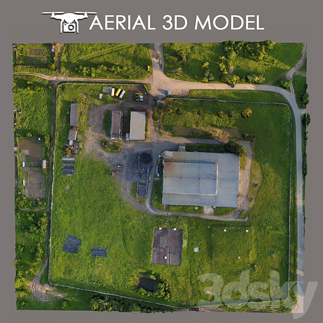 Aerial scan 17 3ds Max - thumbnail 3