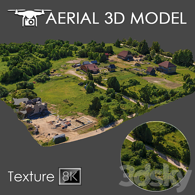 Aerial scan 9 3ds Max - thumbnail 1