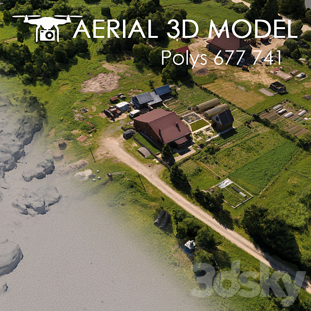 Aerial scan 9 3ds Max - thumbnail 2