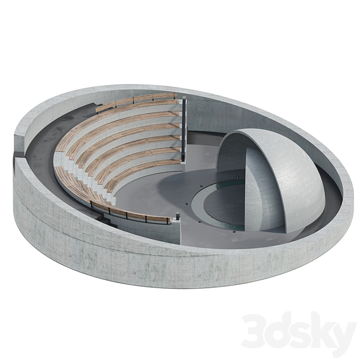 Amphitheater 3DS Max - thumbnail 1