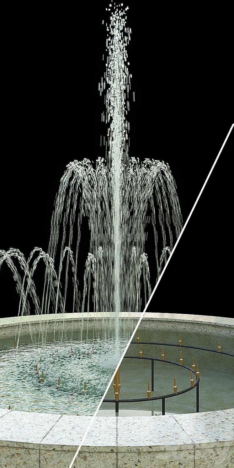 Animated fountain 3DS Max - thumbnail 2