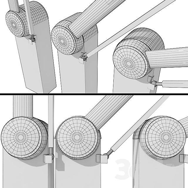 Automatic barrier _ Automatic Barrier 3DS Max Model - thumbnail 4