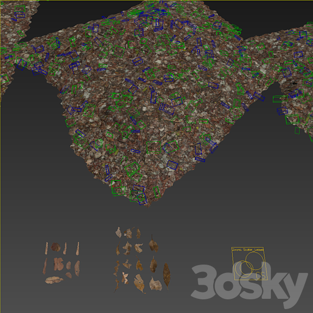 Autumn leaves 3ds Max - thumbnail 3