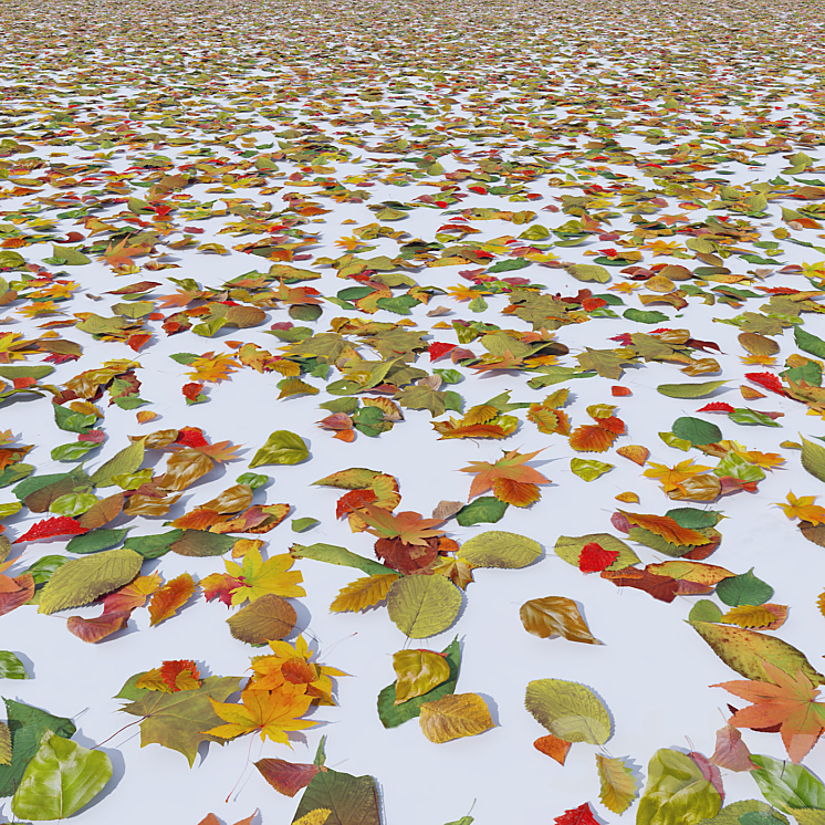 Autumn leaves 3DS Max - thumbnail 1