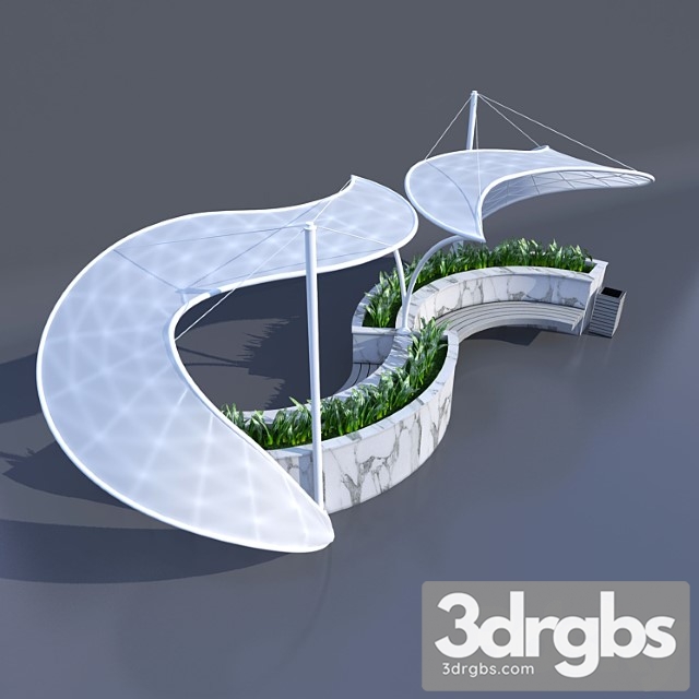 Awning Decorative Gazebo 2 3dsmax Download - thumbnail 1