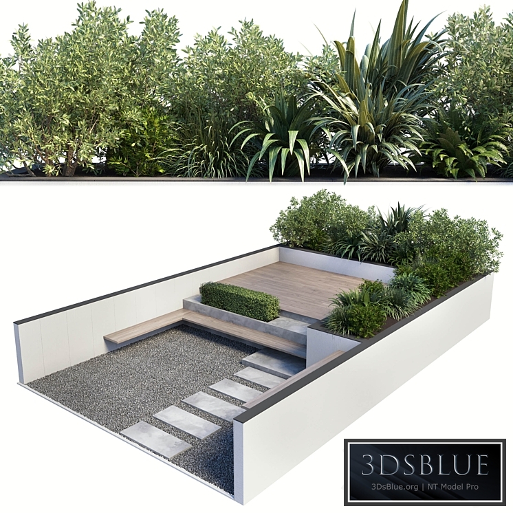 Backyard – Urban Environment_Urban Furniture_Green Benches 19 3DS Max - thumbnail 3