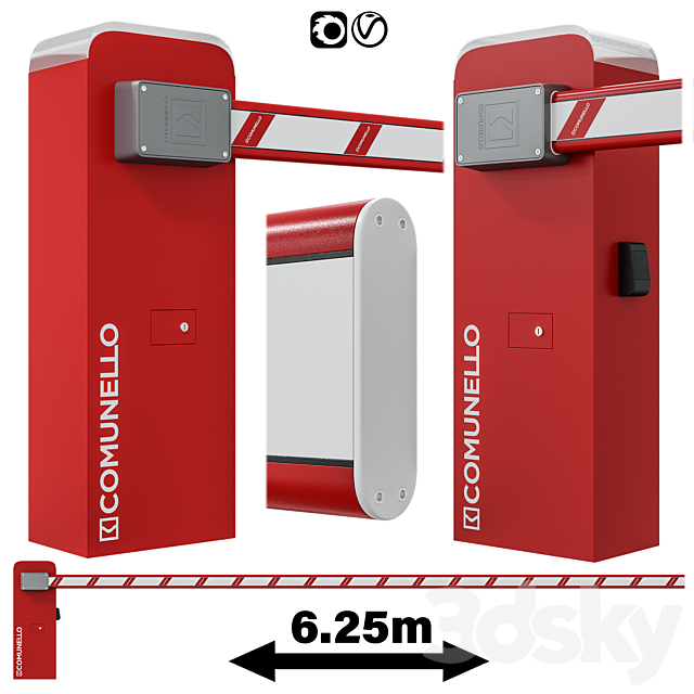 Barrier Comunello Limit 600 KIT 3ds Max - thumbnail 1