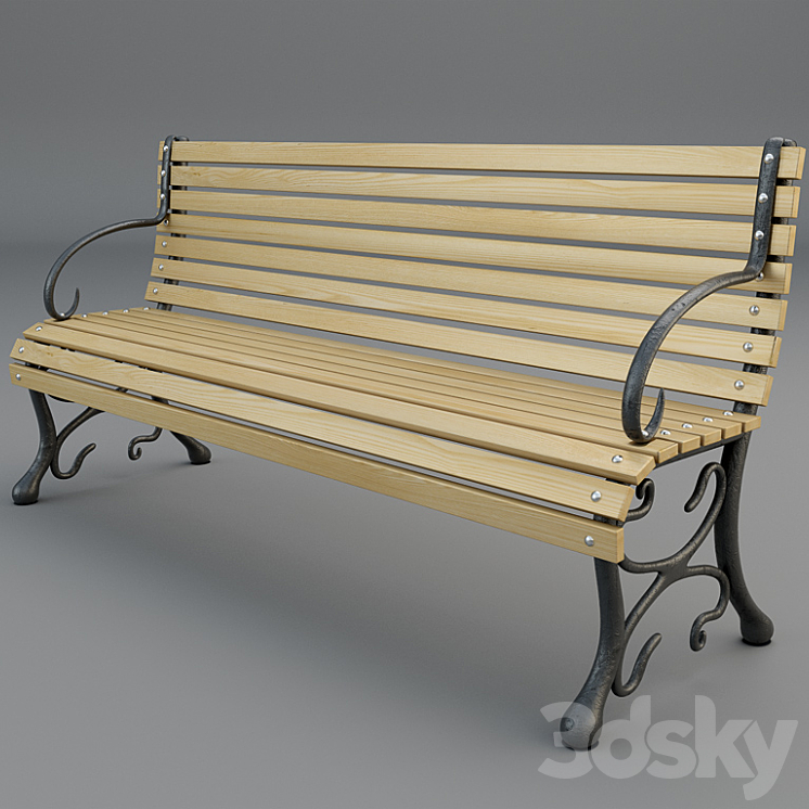 Bench 3DS Max - thumbnail 1