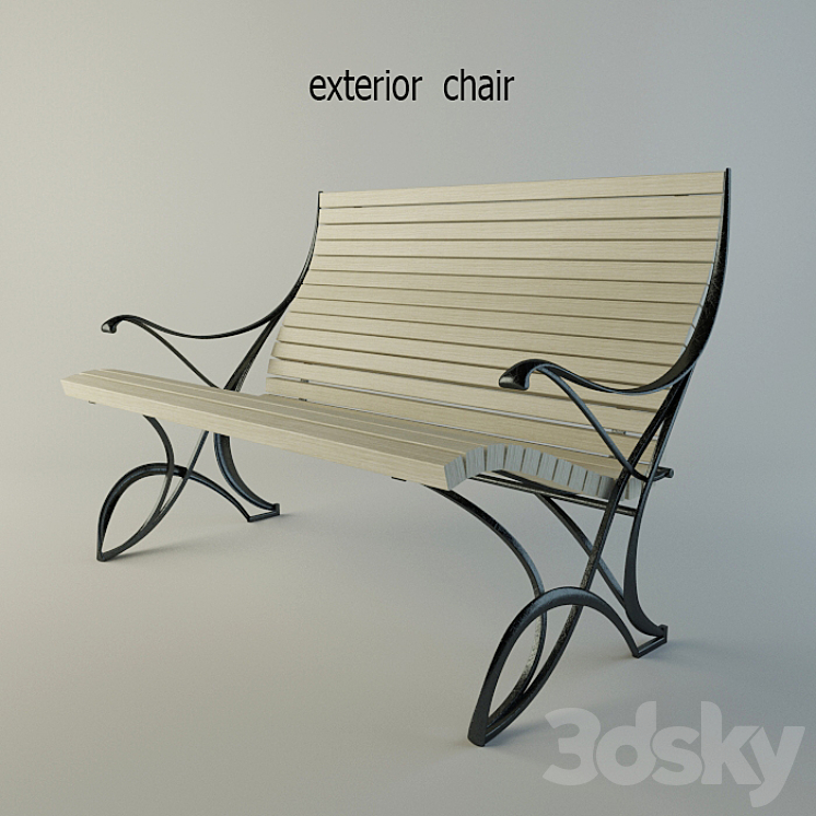 bench 3DS Max - thumbnail 1