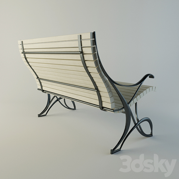 bench 3DS Max - thumbnail 2